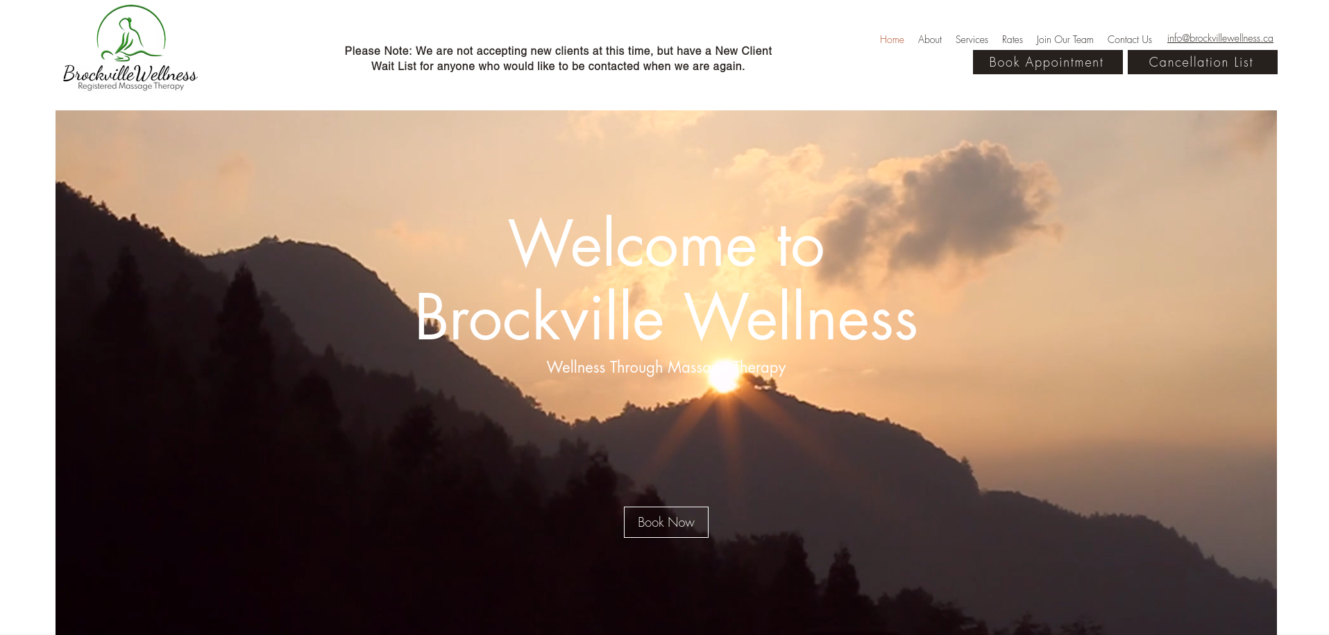 Brockville Wellness RMT website