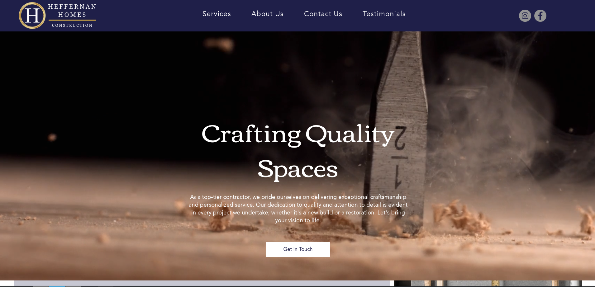 Heffernan Homes Construction website